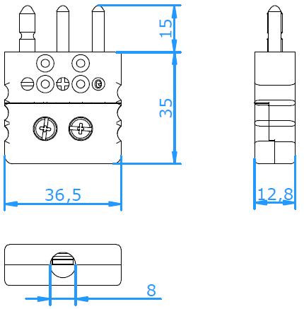 Standard-Connector 3-pin
